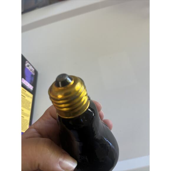 VTG Skull 90’s Purple Black Light Bulb Goth Gothic Scary Blacklite Halloween 3D - Picture 8 of 14